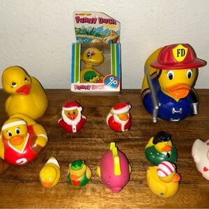 Assorted Yellow Rubber Duck Toy Set - Kids Toys